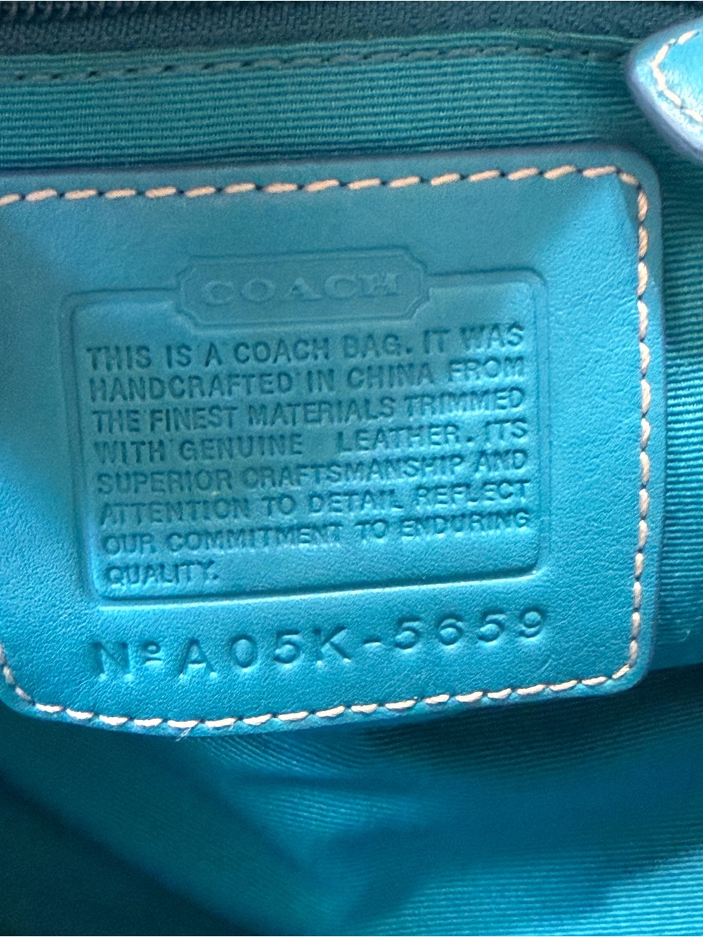 Vintage coach Hampton scribble mini tote - Picture 7 of 10